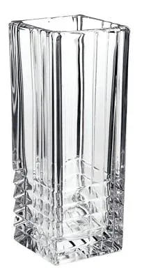 £7.99 • Buy Bormioli Rocco Clear Heavy Glass Flower Vase Home Decor Wedding Gift Elegant New