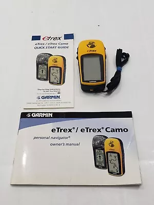 Garmin ETrex Handheld GPS Navigation System Yellow Pre-Owned Tested Working • $39.99