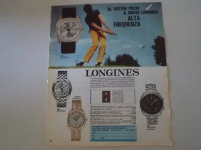 £6.20 • Buy Advertising Advertising 1969 LONGINES ULTRA-CHRON WATCH