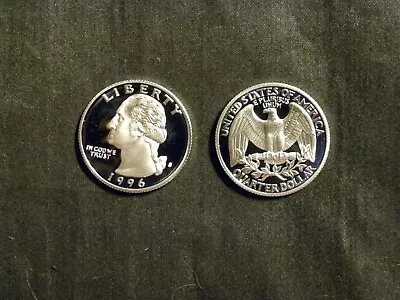 1996 S Proof Silver Washington Quarter Fresh From Proof Sets • $9