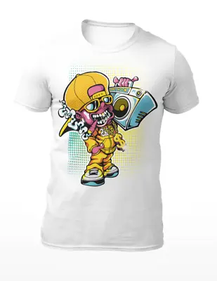 £9.99 • Buy Ghetto Boombox Blaster Gangster - Funny Men's T-Shirt  