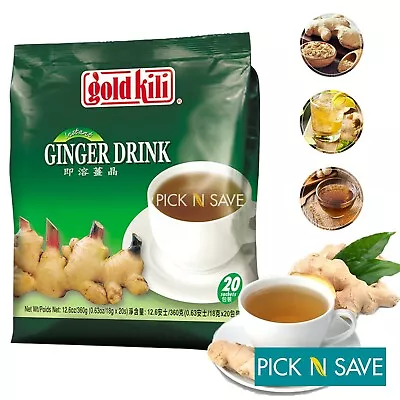 £6.95 • Buy Gold Kili Instant Honey Ginger Tea Drink 360g (20 Sachets) | Amazing Taste
