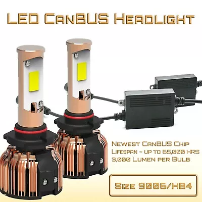 LED Head Light Kit New Gen True 6000Lm (9006) HB4 - Error-free Low Beam Bulbs • $19.79