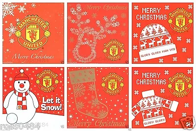Manchester United FC Christmas Card Selection Xmas OFFICIAL Man Utd Gift • £3.95