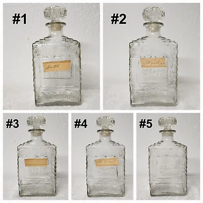 1950 I.W. Harper Glass Decanter ~ Vintage Whiskey Bourbon Bottle • $20