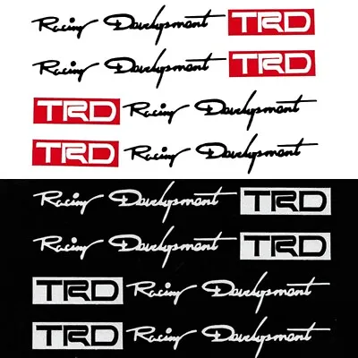 8PCS Black & Silver Racing Development TRD Car Door Handle Sticker Decal Tundra • $8.80