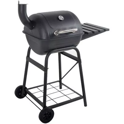 Portable 26 In Charcoal Grill Barrel BBQ Smoker Patio Backyard Outdoor Cooking • $68.10