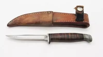 B3) Vintage Case Xx M3f Fixed Blade Knife With Original Leather Sheath • $11.50