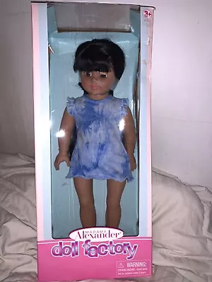 2010 Madame Alexander Doll Factory 18 Inch Doll In Blue Dress New In Box • $27.99