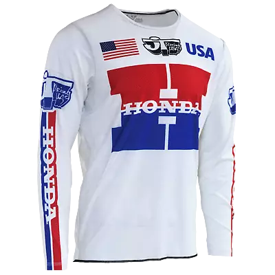 New 2022 JT Racing Honda Authentic Licensed 1980 Retro Style MXdN Moto Jersey • $75