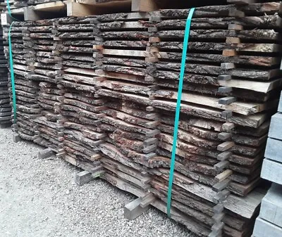 Full Live Edge Oak Wood Boards Carpentry Waney Planks • £23.95