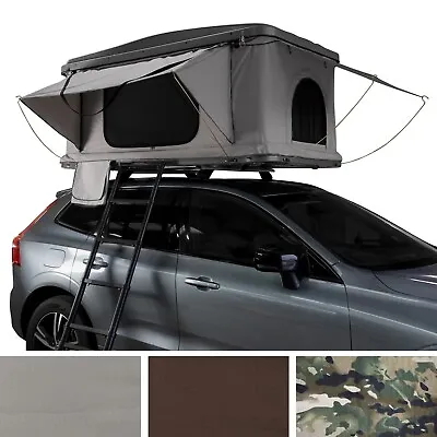 Car Roof Top Tent Large Hard Shell Box Pop Up Bunk Camping Ladder 2-3 Person • £1699.99