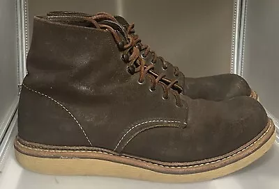 Red Wing X JCrew 4573 10 D Chocolate Brown Hawthorne Muleskinner USA 1st Quality • $249.99