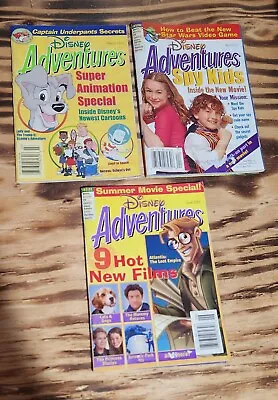 Disney Adventures Magazine Lot Of 3 March 2001 April 2001 June 2001 • $13
