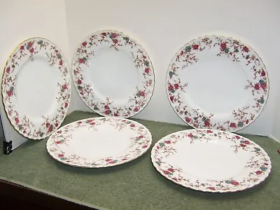 5 Minton Ancestral 10 5/8  Dinner Plates • $49.99