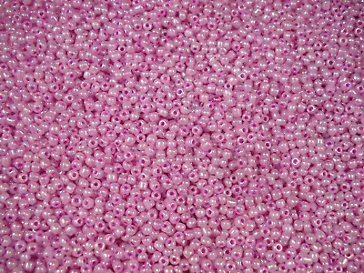$5.75 • Buy Seed Beads 3mm Orchid Pink Lustre 100g Glass Spacers Jewellery FREE POSTAGE