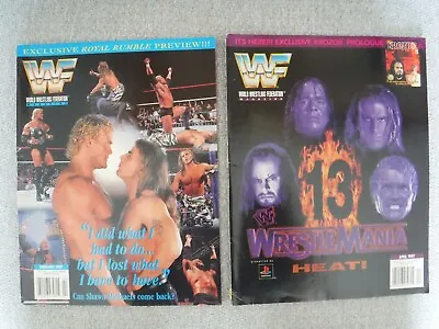 WWF Magazine Lot February & April 1997 (Wrestlemania 13 Sid Michaels Krozor) • $7.99