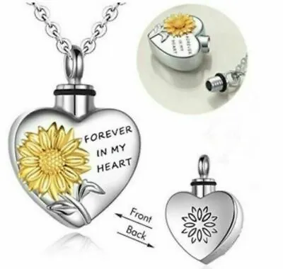 Cremation Jewellery Urn Necklace Pendent Ashes Locket Keepsake Memorial Funeral • £4.75