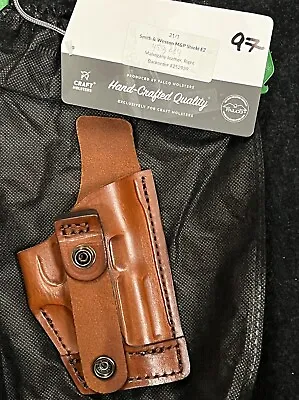 S&W M&P Shield EZ Brown Leather Holster IWB Right By Falco • $40