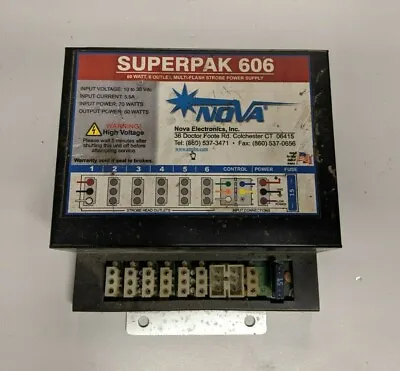 Code 3 Nova 60 Watt X6 Strobe Light Superpak 606 Police Fire Power Source Supply • $22.45