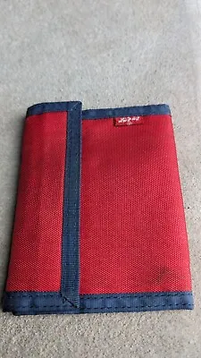 Vintage 90's Levi's Hook And Loop Wallet Red Blue • $24.95