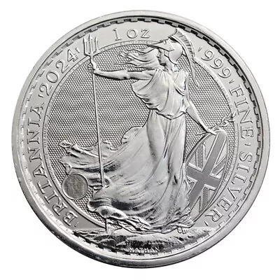 2024 UK 2 Pound King Charles III Silver Britannia 1 Oz .999 BU • $36.63