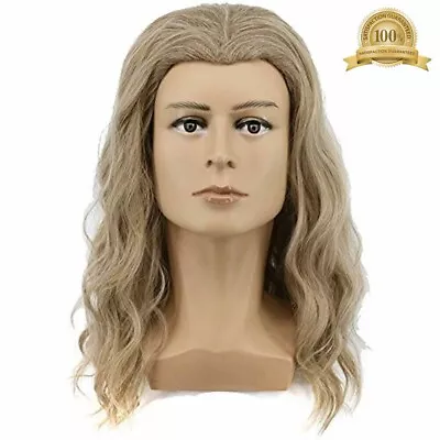Long Blonde Wig Men Party For Cosplay Costume Halloween Hair Wigs Beauty • $16.23