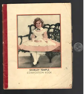 Vintage 1930's SHIRLEY TEMPLE Children's School Composition Notebook • $7.99