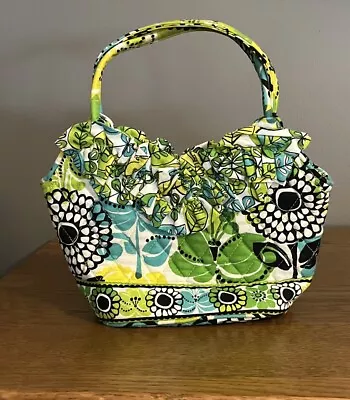 Vera Bradley Small Tote Ruffle Purse - Lime's Up - EUC • $11.99