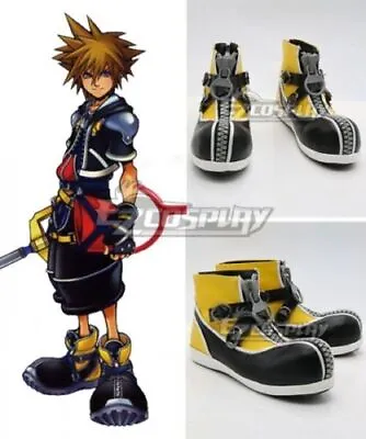 Kingdom Hearts Sora Yellow Shoes Cosplay Costume Shoes Boots/ • $45