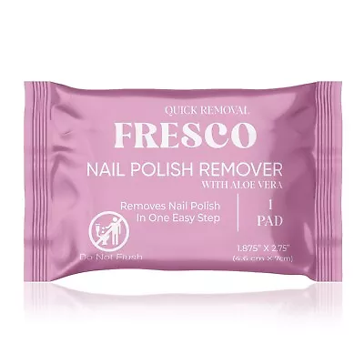 Fresco Wipes Nail Polish Remover Pads Individually Sealed Pre-soaked PACK OF 50 • $14.99