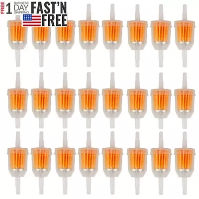 $9.99 • Buy 20Pcs Motor Inline Gas Oil Fuel Filter Small Engine For 1/4'' 5/16  Line U