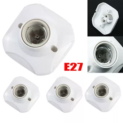 E27 Light Bulb Holder Base Fitting Edison Screw Cap Socket LED Bulb Lamp Fixing • £5.94