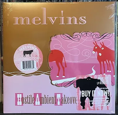 MELVINS Hostile Ambient Takeover LP Yellow In Pink Vinyl Sealed Only 500 Pressed • $29.99