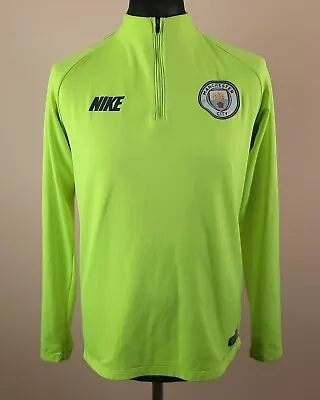 Manchester City 2018/2019 Nike Training Shirt Men's Size M Squad Drill Top Green • $23.92