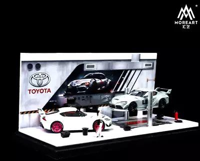 MoreArt 1:64 Scale Toyota Auto Repair Workshop Diorama Replica Workshop Display • $49