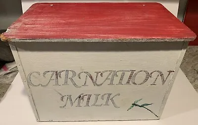 Vintage Carnation Milk Milkman Cooler Style Box • $10
