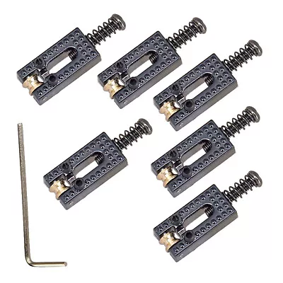 6Pack Metal Guitar Roller Bridge Tremolo Saddles Surfing Wrench For Fender Strat • $18.98