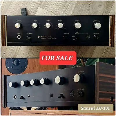 SANSUI AU-101 Integrated Amplifier Phono Vintage SERVICED (the REAL Kind)  • £185