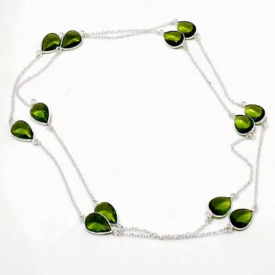 Multi Cut Stone Pear Shape Handmade Gemstone Ethnic Jewelry Necklace 36  CC01 • $5.99