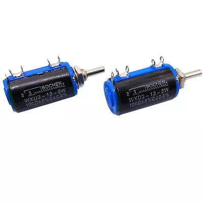 US Stock 2x 10K Ohm WXD3-13 Rotary Multi-turn Wirewound Precision Potentiometer • $9.49