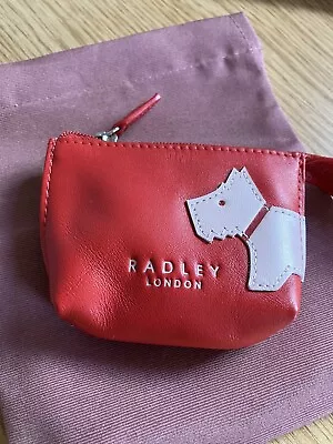Unused Red Radley Coin Purse And Dustbag • £12.99