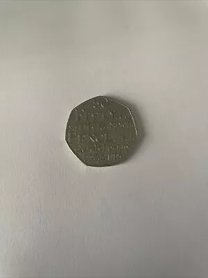 Rare 50p Fifty Pence Coin Johnson's Dictionary 1755 Saxon Plural Of Penny 🔥✅ • £14.99