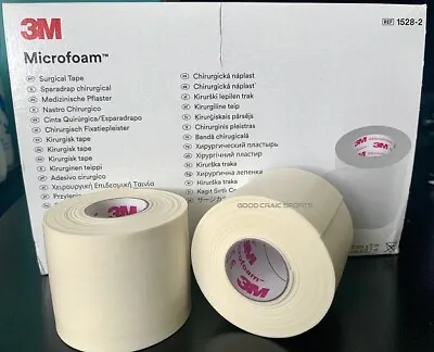 3M Microfoam ELASTIC FOAM Surgical Medical Tape 2  X 5.5 Yds - 1 2 4 6 Rolls • $16.95