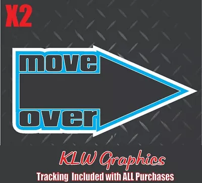 Move Over Decal Sticker Turbo Diesel Truck Crew Cab 6.0 6.6 7.3  JDM Funny Dad • $7.99
