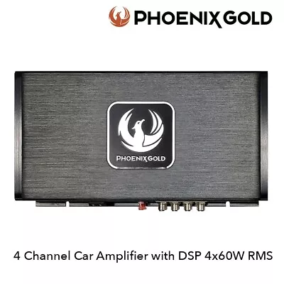 Phoenix Gold ZDA4.6 - 4 Channel Car Amplifier With DSP 4x60W RMS Speaker Amp BN • $372.12