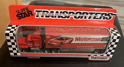 Matchbox Super Star Transporters 1992 Motorcraft Bud Moore Racing Team Nascar • $4.99