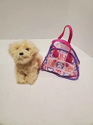 FurReal Friends Tea Cup Pup Tan Maltese Dog With Carrying Case Tested Works • $19.97