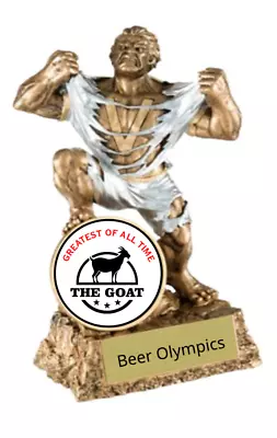 Goat Greatest Of All Time Trophy Monster Victory Award 6.25  Free Engraving • $20.50