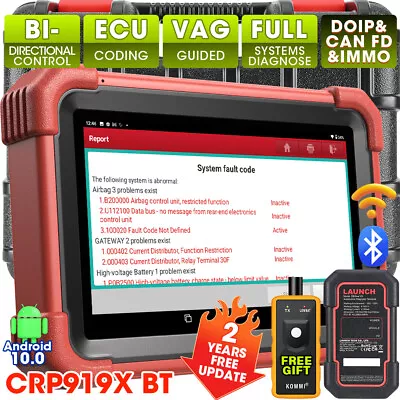 2024 LAUNCH X431 CRP919X BT PRO Car Bidirectional Diagnostic Scanner ECU Coding • $479